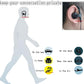 2-Pin Kenwood Security Earpiece – PTT & Mic Included, Pack of 5