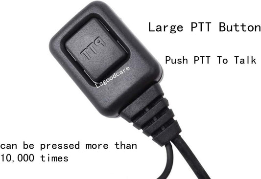 2-Pin Kenwood Security Earpiece – PTT & Mic Included, Pack of 5